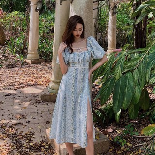 Vakker Blue dress เดรสยาว ใส่ออกงาน ไปทะเล ไม่ผิดหวัง