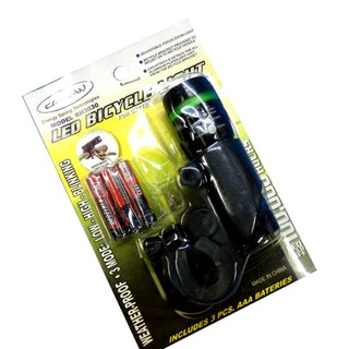 Bicycle ไฟหน้าจักรยาน LED 3 ฟังชั่น RH-3030 (สีดำ)