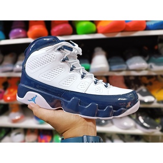 รองเท้าบาสเก็ตบอล Jordan 9 High Mens สีกรมท่า และสีขาว สําหรับผู้ชาย