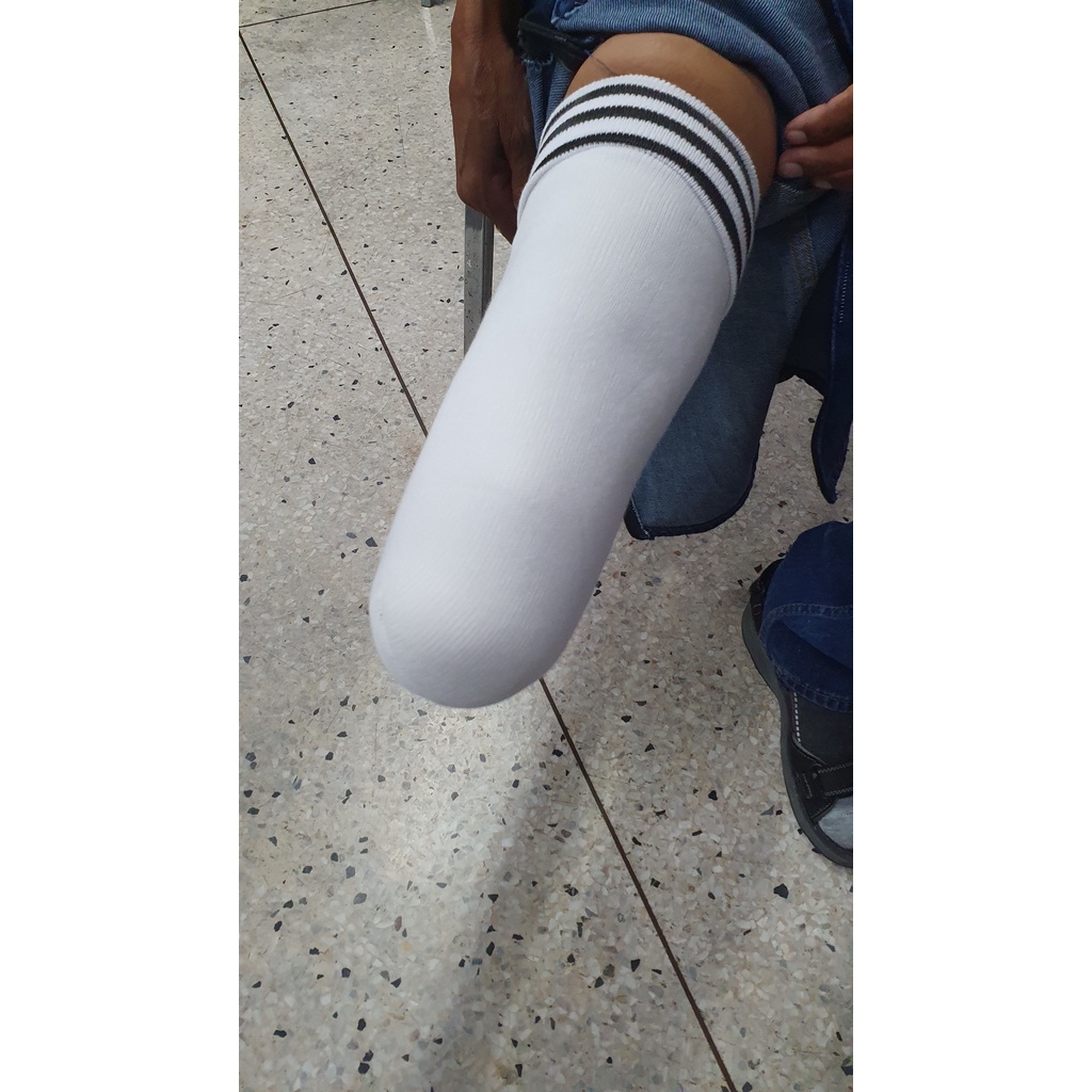 ถุงเท้าตอขาเจลซิลิโคน  ขาเทียม(นิ่ม Shore a 10-15)ขาเทียมระดับใต้เข่า Silicone liner cover Prosthetic