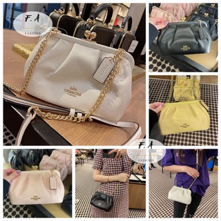 F.A (ของแท้ 100%) COACH 2875 ใหม่ KISS LOCK กระเป๋าคิสล็อค กระเป๋าเมฆ กระเป๋าสะพายข้าง กระเป๋าโซ่   กระเป๋าสุภาพสตรี