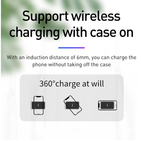baseus 15 w qi แผ่นชาร์จแบบไร้สายสําหรับ iphone x xs x x xr 8 samsungs 10 s 9 xiaomi 9p 20 #8