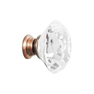  ปุ่มจับซิงค์คริสตัล รุ่น BT.1132.40AC 40 มม. ขนาด 40 มม. สีทองแดงรมดำ  Crystal Sink Knob Model BT.1132.40AC 40 mm., Siz