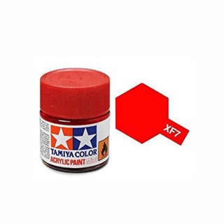 สีทามิย่าสูตรน้ำ Tamiya Acrylic XF7 Flat Red 10ml