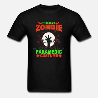 T-shirt  ขายดี เสื้อยืดลําลอง แขนสั้น พิมพ์ลาย This Is My Zombie Paramedic HBeogb56NAhcpd52 สไตล์คลาสสิก สําหรับผู้ชายS-