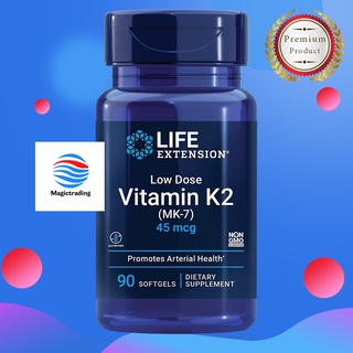 Life Extension Low Dose Vitamin K2 MK-7 45 mcg / 90 Softgels