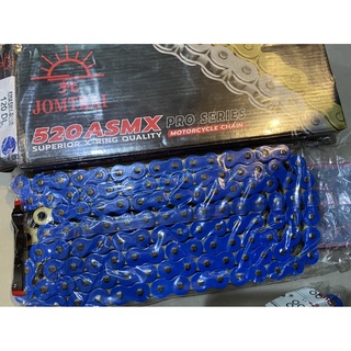 โซ่งาน Jomthai เบอร์ 520ASMX  X-Ring 120 ข้อ Blue