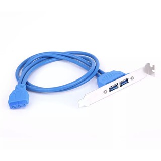 2พอร์ตเมนบอร์ด5Gbpsข้อมูลความเร็วสูงUSB 3.0แผงด้านหลังขยายวงเล็บ20-Pin HeaderสำหรับPC