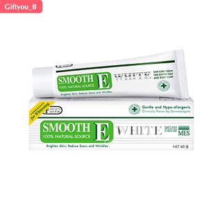 Smooth E Cream Plus White สมูท อี ครีม พลัส ไวท์ ครีมบำรุงผิวหน้า และผิวกาย ขนาด 10, 30 และ 60 กรัม