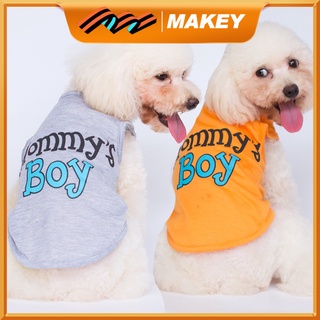 MAKEY เสื้อสัตว์เลี้ยง เสื้อน้องหมา เสื้อน้องแมว เสื้อผ้าสัตว์เลี้ยง เนื้อผ้าใส่สบายระบายอากาศได้ดี