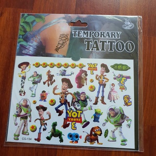 แทททูลายทอย สตอรี่ Temporary Tattoo แทททูการ์ตูน