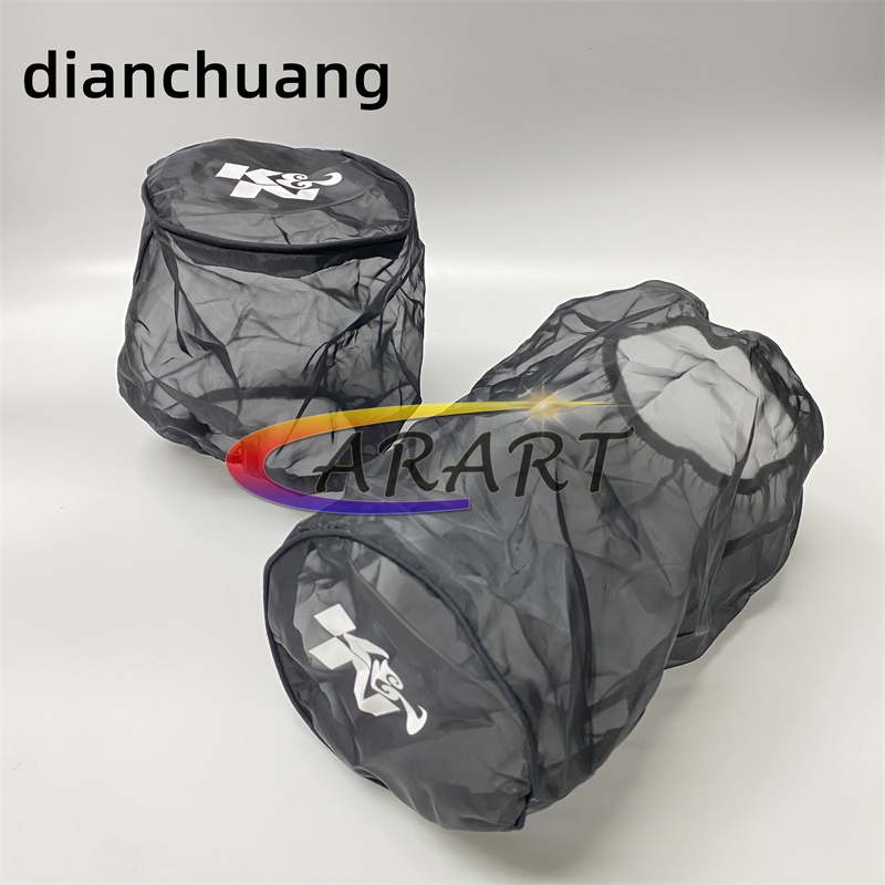 K&n Open Pod ฝาครอบกรองอากาศ Universal Car Stying KN Air Filter สีดํา
