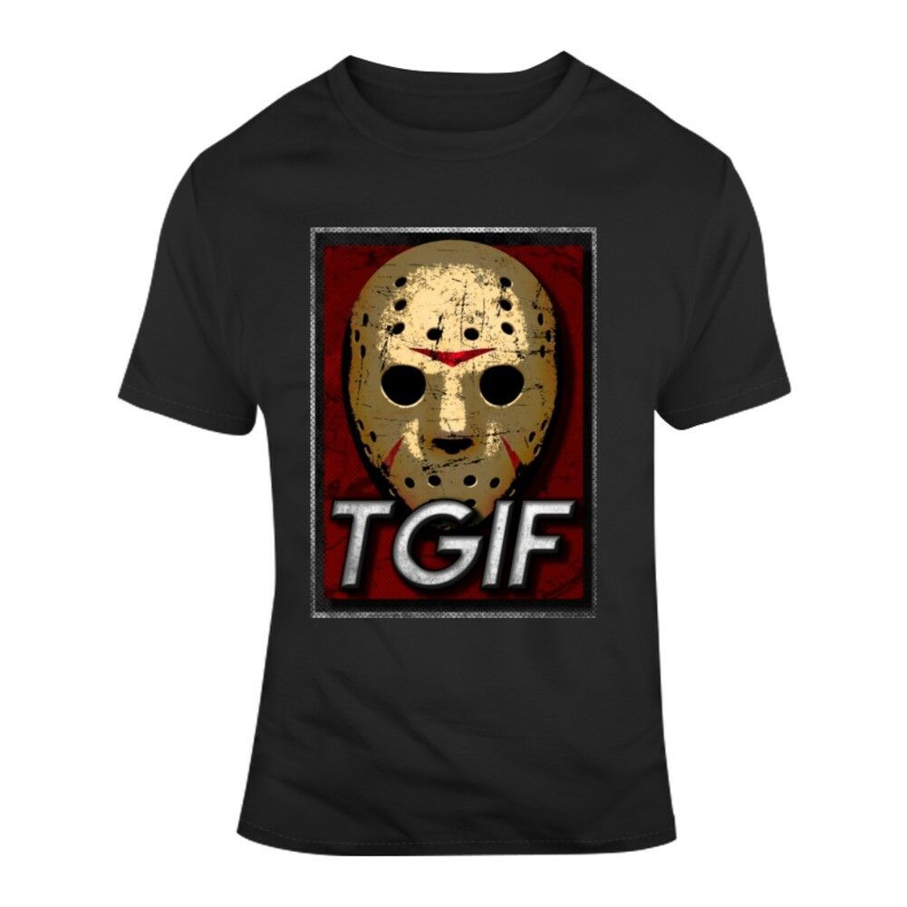 Tgif Friday 13 Jason Horror Retro ล้อเลียนภาพยนตร์พัดลมเสื้อยืด
