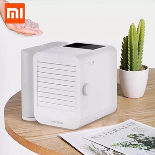 พัดลมไอเย็น Xiaomi Microhoo Mini Air Conditioner Timing Cooling Fan Touch-Screen Cooler