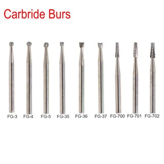 Carbide steel dental equipment, high speed for 10 dental pieces.