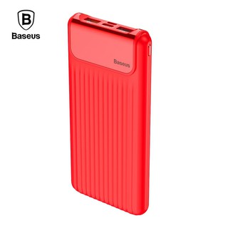 cod baseus thin qc 3 . 0 m+t daul input อุปกรณ์พาวเวอร์แบงก์ดิจิตอล 10000 mah