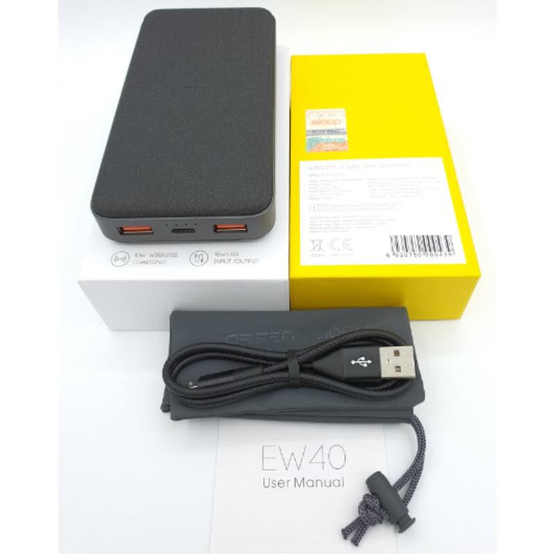 Eloop EW40(ORSEN EW40)Wireless Power Bankของแท้100%(ไม่แท้ยินดีคืนเงิน)พาวเวอร์แบงค์ Eloop ความจุ200