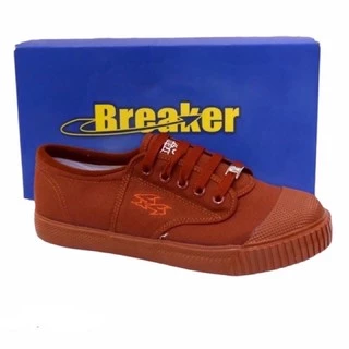 Breaker 4x4 รองเท้าผ้าใบนักเรียน 29-47 สีขาว/สีดำ/สีน้ำตาล