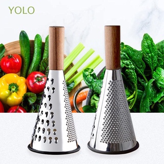 YOLO 1 pcs Kitchen Supplies Creative Potato Shredder Vegetable Grater Stainless Steel Body Labor Saving Easy to Clean Cone Shape Kitchen Gadget Fruit Grinder Fruit &amp; Vegetable Tools