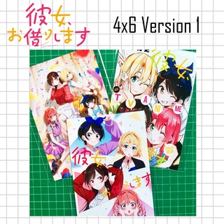 Postcard anime โปสการ์ดอนิเมะ ขนาด 4x6 นิ้ว สะดุดรักยัยแฟนเช่า ( Kanojo Okarishimasu )