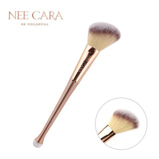 Nee Cara แปรงแต่งหน้าด้ามทอง หน้าตัดเฉียง สำหรับปัดแก้มและคอนทัวร์ Angled Contour Brush (N880)