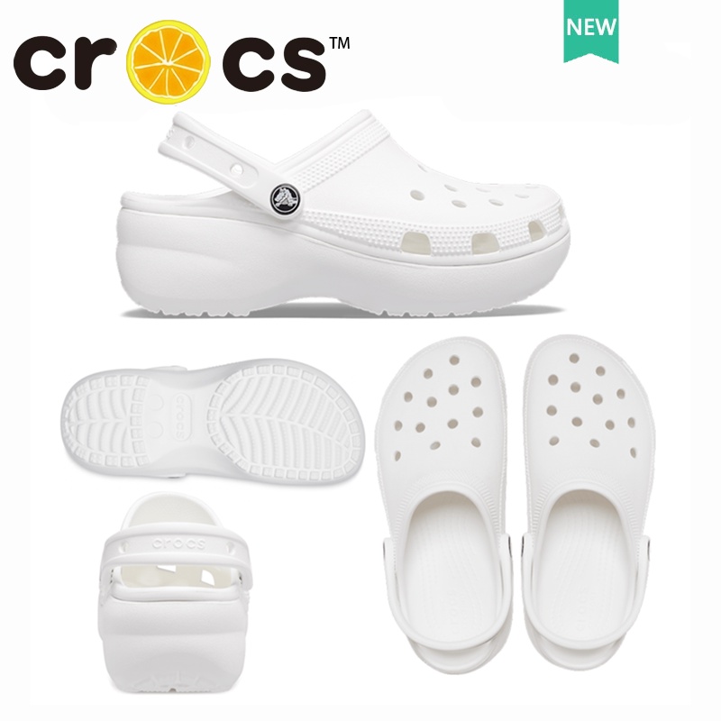 cross แท้ WOMEN'S Classic Platform Clog รองเท้านิ่มเหมือนเหยียบขี้ พื้นหนา 4.1 ซม รองเท้าไปทะเล#206750