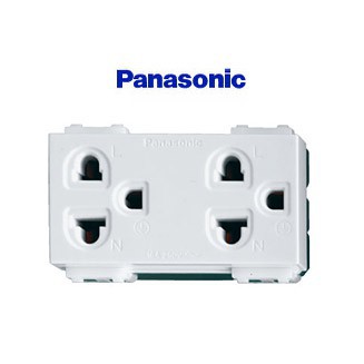 Panasonic ปลั๊กกราวด์คู่ รุ่นใหม่ พานาโซนิค WEG15929 Full-Color Wide Series
