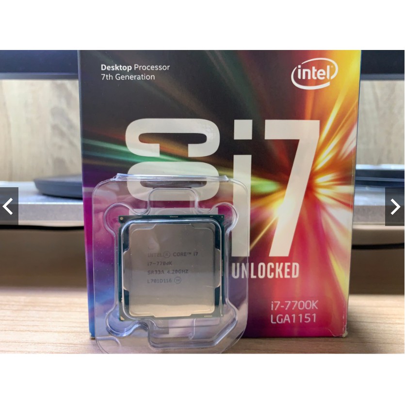 CPU Intel Core I7 7700K (4.50GHz) 4C/8T LGA1151 ฟรีซิลิโคน พร้อมส่ง
