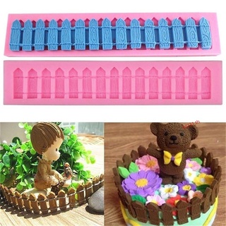 แม่พิมพ์ซิลิโคนรั้ว 3 มิติสําหรับตกแต่งเค้กเบเกอรี่ Sugarcraft