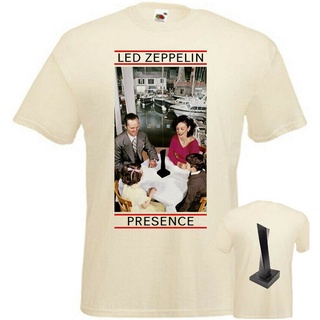 เสื้อยืดวงดนตรีเสื้อยืด พิมพ์ลาย Led Zeppelin Presence ขนาดใหญ่ แฟชั่นสําหรับผู้ชายall size