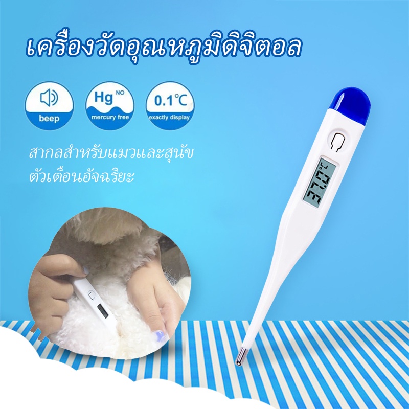 พร้อมส่ง!!ปรอทวัดไข้ดิจิตอล ปรอทวัดอุณหภูมิ ปรอทวัดไข้ ปรอทวัดไข้แบบดิจิตอล เทอร์โมมิเตอร์วัดไข้ ที่วัดไข้