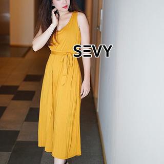 🎉Sevy Classy Simple Look Custard Jumpsuit