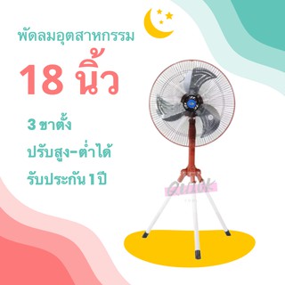 CLEO พัดลมอุตสาหกรรม 18 นิ้ว สไลด์ รุ่น CIF-4181 สีแดง