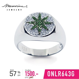 Memorine Jewelry แหวนเงินแท้ 925 ฝังเพชรสวิส (CZ) : ONLR643G