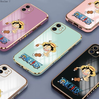 Realme 7 7i 6 6i 5 5S 5i 2 Pro 5G เคสเรียวมี สำหรับ Case อนิเมะ Straw Hat Kid เคส เคสโทรศัพท์ เคสมือถือ เคสนิ่ม