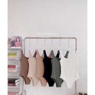 ❌ทักแชทถามก่อนซื้อ❌บอดี้สูทคอวีหยัก