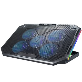 [ประกันศูนย์ 2 ปี] Nubwo COOLER PAD พัดลมระบายอากาศ SINDEL NX-F3 RGB พัดลม 5 ตัว สำหรับ Notebook ขนาด 12-17 นิ้ว