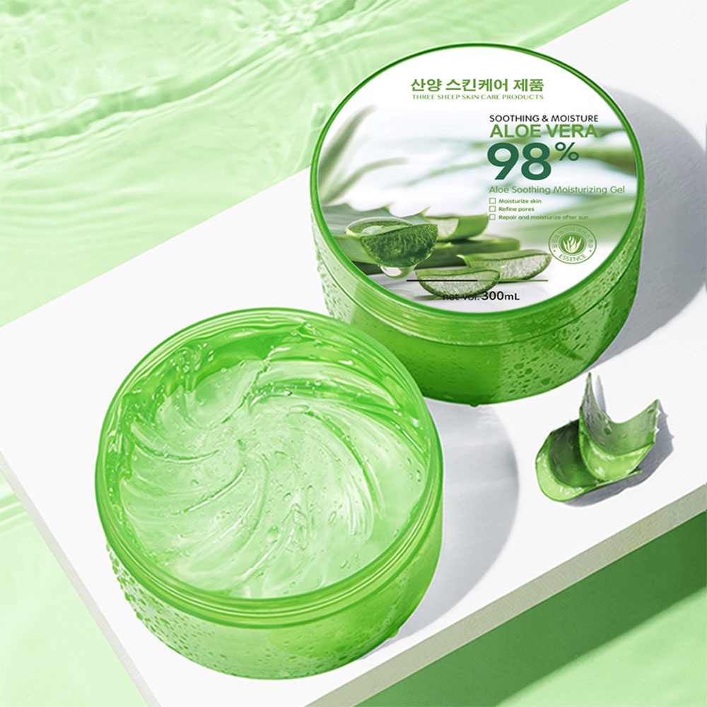 เจลว่านหางจระเข้ 100% Soothing And ​Moisture Aloe Gel เจลว่านหางจระเข้ ขนาด 300ml