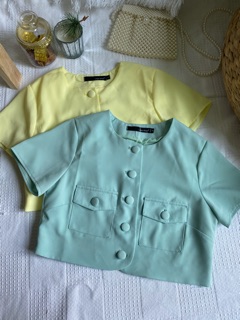 Lemon top - พร้อมส่งเสื้อครอปสีเลมอนสุดน่ารัก