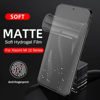 ฟิล์มไฮโดรเจลนิ่ม เนื้อแมตต์ กันรอยหน้าจอ สําหรับ Xiomi Xiaomi Mi 12 Xiaomi12 Mi12 Pro 12X POCO X4 Pro NFC M4 Pro 5G 4G Hydrogel Film