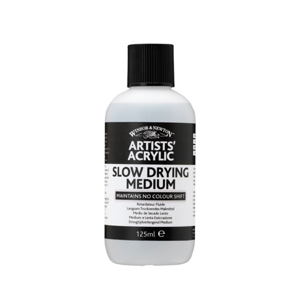 (พรีออเดอร์ 7-10 วัน)Winsor & Newton Artists' Acrylic SLOW DRYING MEDIUM 125ML/250ML   สื่อผสมสีชลอการแห้งของสี