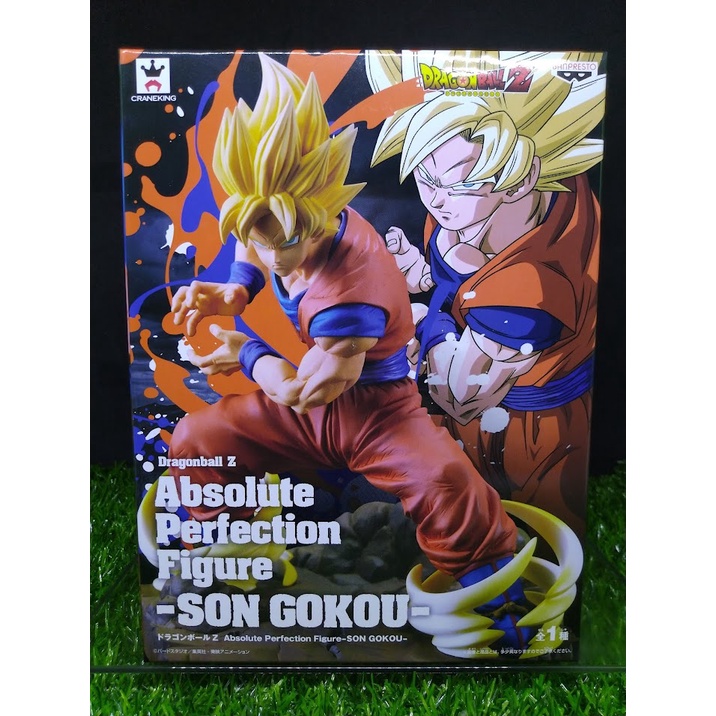 (ของแท้ หายากมาก) ซูเปอร์ไซย่า โกคู (เอฟเฟ็ค+ฐาน) Dragon Ball Z Absolute Perfection Figure - Son Goku
