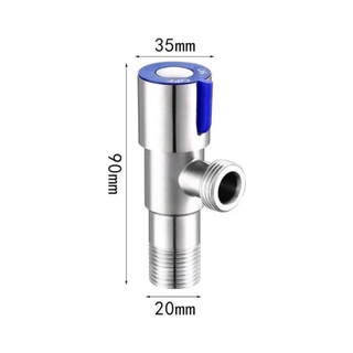 วาล์วน้ำ วาล์วฝักบัว สแตนเลส Angle Valve ข้อต่อ 1/2 นิ้ว 4หุน (พร้อมส่ง)