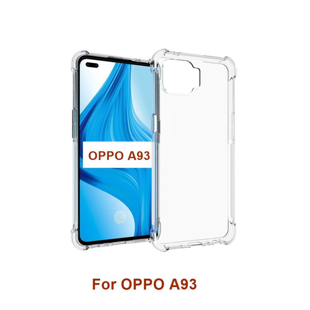 เคส OPPO A93 แบบ TPU ใสเสริมขอบและมุมกันกระแทก