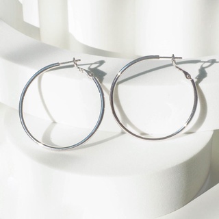 Silvermatters ต่างหูห่วงคลาสสิค ขนาด 40 มม. (Classic 40 mm. Hoop Earrings)