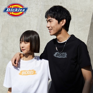 [S-5XL] เสื้อยืดแขนสั้น ผ้าฝ้าย พิมพ์ลายโลโก้ Dickies เข้ากับทุกการแต่งกาย แฟชั่นฤดูใบไม้ผลิ และฤดูร้อน สําหรับผู้ชาย 01