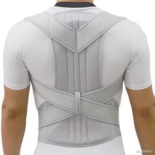 Silver Posture Corrector Scoliosis Back Brace Spine Corset Belt Shoulder Therapy Support Poor Posture Correction Belt Me