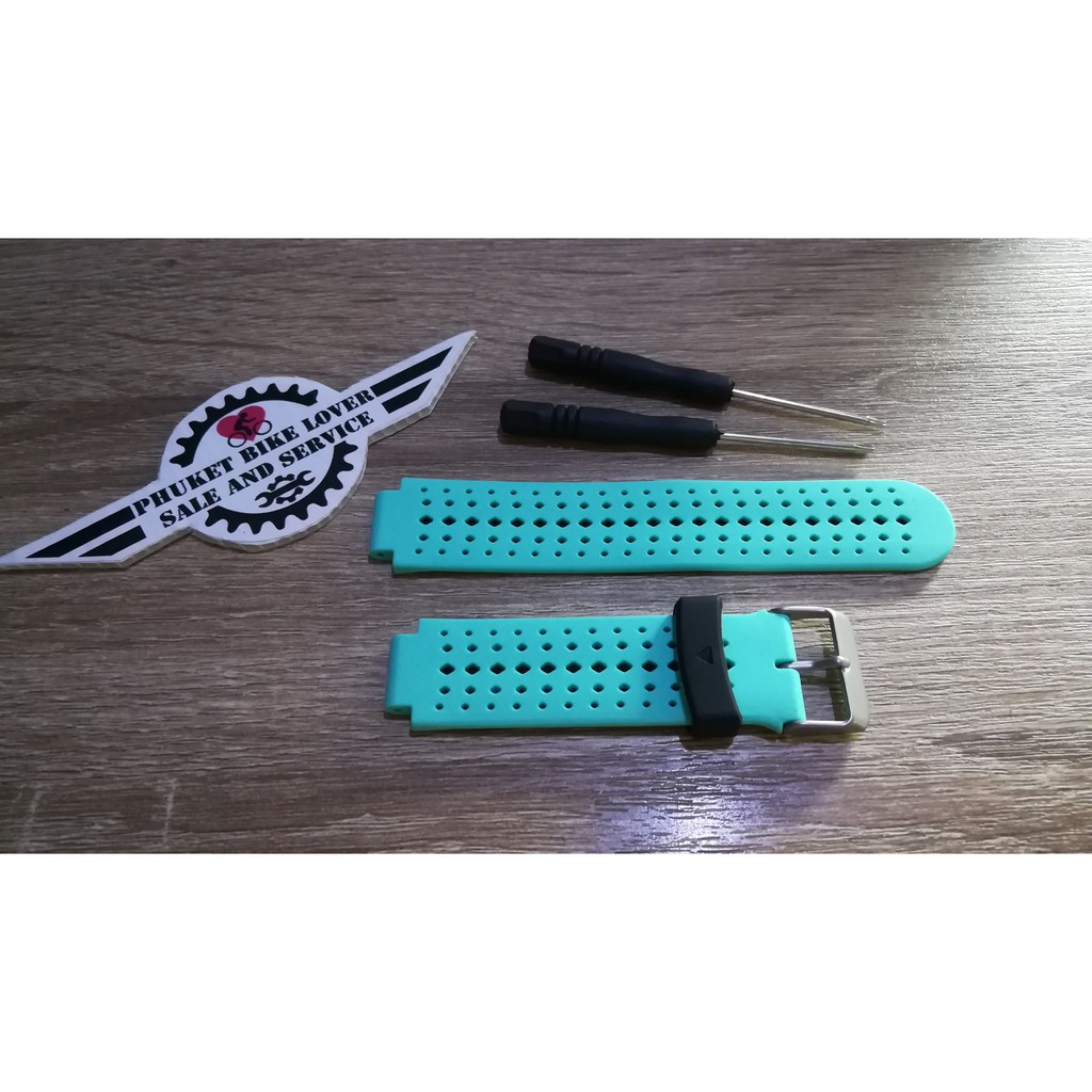 สายนาฬิกา Garmin 235 ซิลิโคน 2 ชั้น สายนาฬิกาสำหรับ Garmin Forerunner 220 230 235 620 630 735xt คุณภ