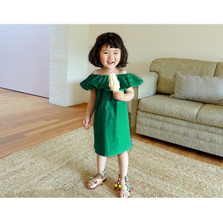 FiFi Baby พร้อมส่ง ชุดกระโปรงเด็ก ชุดเดรสเด็กผู้หญิง สองวิธีในการสวมใส่ Summer Dress ไซส์ (2-8 ขวบ)