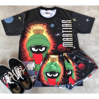 ชุดเซท เสื้อ &amp; กางเกงขาสั้น ลาย Marvin Martian